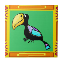 Tiki fågel kakel