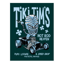 Tiki Tims Vykort