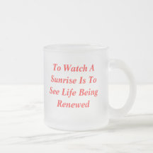 Till klockan är ASunrise ToSee liv BeingRenewed, T Mugg
