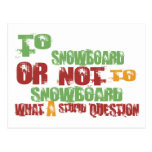 Till snowboarden vykort