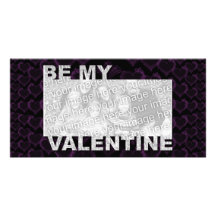 TILLFOGA ditt foto är min valentinram - Goth hjärt Anpassade Foto Kort