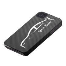 Tillfoga ditt namn - evolution X med Fauxkolfiber Case-Mate iPhone 4 Fodraler