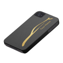 Tillfoga ditt namn - guldSilhouette för Coupe G35 iPhone 4 Hud