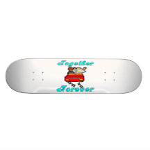 Tillsammans för evigtnygift person skateboards