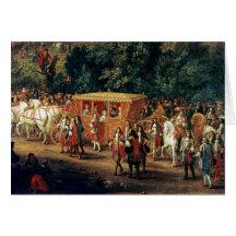 Tillträde av Louis XIV och Maria Theresa in i Hälsnings Kort