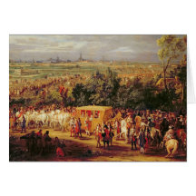 Tillträde av Louis XIV och Marie-Therese av Kort