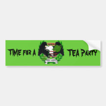 Time för ett TEAparty Bildekal