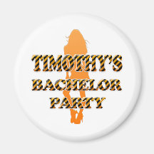 Timothys ungkarlparty kylskåpsnagnet