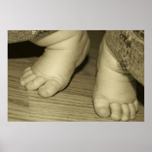 Tio mycket små Toes Print