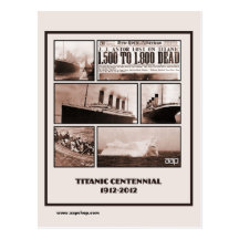 Titanic hundraårs- minnesmärke 1912-2012 vykort