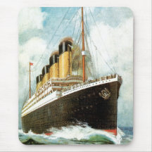Titanic på havet mus matta