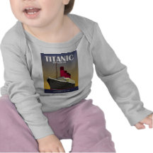 Titanic tryck för haveyelinerart déco t shirt