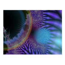 Tittar inåt - Amethyst & Azure gåta Vykort