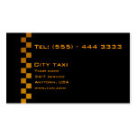 Tjänste- visitkort för taxi