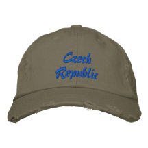 Tjeckisk republik broderad hatt
