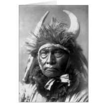 Tjurchef -- Apsaroke: 1908 Hälsnings Kort