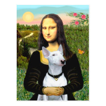 TjurTerrier 1 - Mona Lisa Vykort