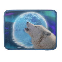 Tjuta det arktiska vargkonstdjurlivet MacBook vift Sleeves För MacBooks