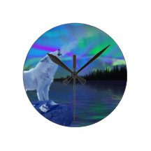 Tjuta varg- & auroradjurlivkonst ta tid på klocka