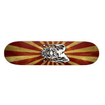 Tokig gyckelmakare skate board