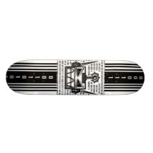 Tokig-Robot-Huvud-Skateboard