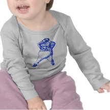 Tokigt Tweedle Dee Inked blått Tee