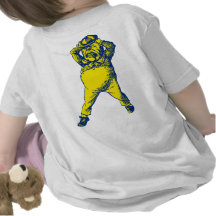 Tokigt Tweedle Dee Inked blåttgult Tee Shirts
