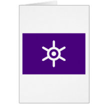 Tokyo Prefectureflagga Hälsningskort