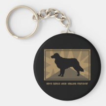 Tolling Retriever Keychain för jordnära Nova Scoti Nyckelring