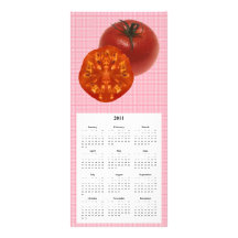 Tomaten ringer och calendar kortet anpassningsbara rackkort