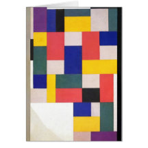 Tomt geometriskt konsthälsningkort