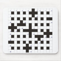 Tomt korsord Mousepad Mus Matta