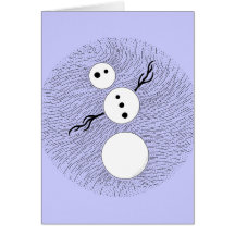 Tomt kort för Artsy helgdag för snögubbe generisk