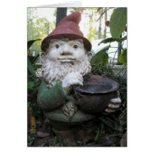 Tomt kort för trädgårds- Gnome