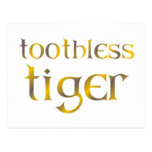 toothless Tiger Postkarte