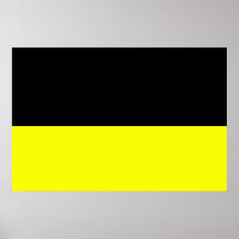 top black bottom yellow DIY custom background Poster