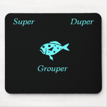 Toppen-Duper-Havsaborre för havGlow_Aqua blått Mus Matta