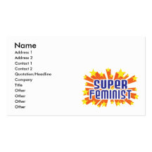 Toppen feminist visitkort mall