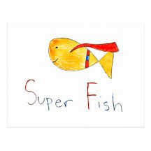 Toppen fisk! vykort