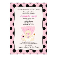 TOPPEN FLICKAbaby showerinbjudan 5x7