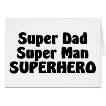 Toppen manSuperhero för toppen pappa Hälsningskort