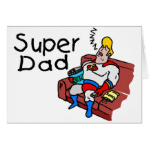 Toppen pappa (att sova) kort