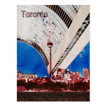 Toronto horisont med stadshuset vykort