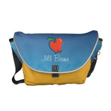 Totalt Fruity_ Apple för lärarepersonligen Messenger Bag