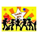 totalt retro partyinbjudan för 80-tal