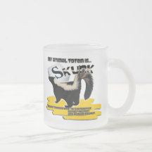TOTEMSKUNKEN UNDERVISAR RESPEKT KAFFE MUGG
