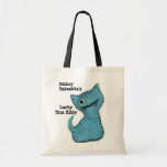 Toto för Fatboy Babushkas lycklig blåttkattunge Tote Bags