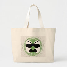 Toto (Pandas med grön bakgrund) Tygkasse