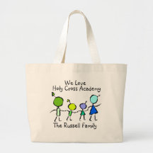 TOTOT FÖR FAMILJDESIGNMALL HÄNGER LÖS TOTE BAGS