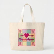 Totot för lärarePatchwork (rosa) hänger lös Kassar